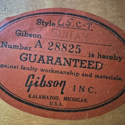 Gibson L-5CT 1958 1 of 43 ever made w/a Thin Body in a See-Thru Cherry Red w/Billy Gibbons ties. image 12