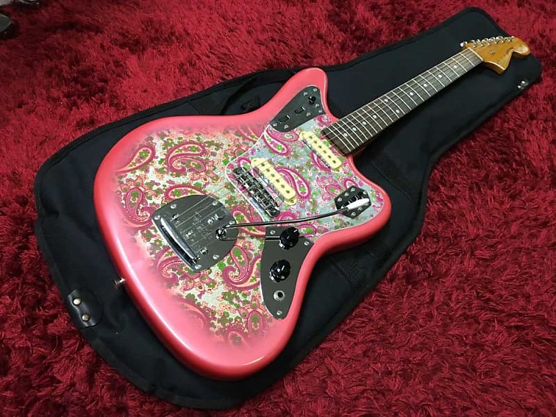 【激レア】Fender Japan Jaguarピンクペイズリー Beautiful good limited Fender Japan Jaguar Pink Paisley
