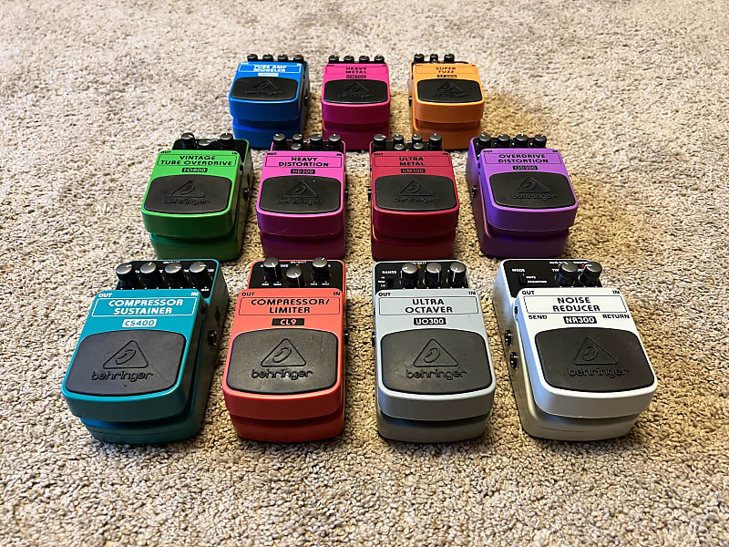 Behringer Pedals Multiple Lot 11 Pedals! Reverb