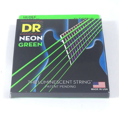 DR Guitar Strings Electric Neon Green 09-42 Light