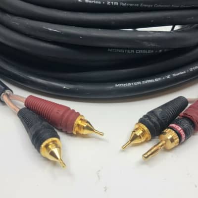 Monster Cable Z Series Z1R Reference cable. 35 feet Very Good Condition image 3