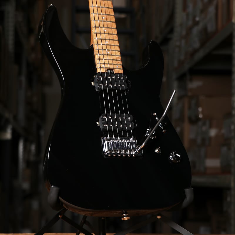 Charvel Pro-Mod DK24 HH 2PT CM Electric Guitar in Gloss Black image 1