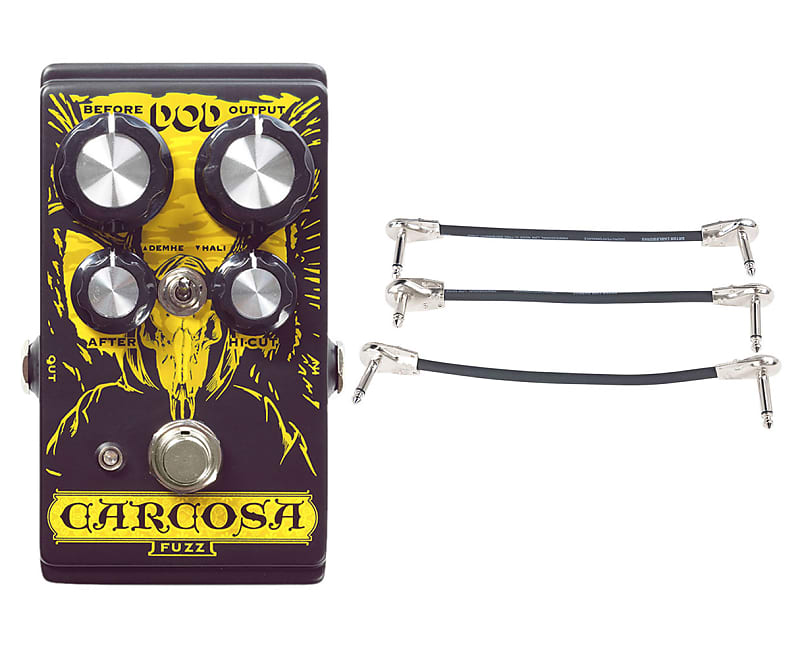 DOD Carcosa Analog Fuzz Pedal + Gator Patch Cable 3 Pack image 1