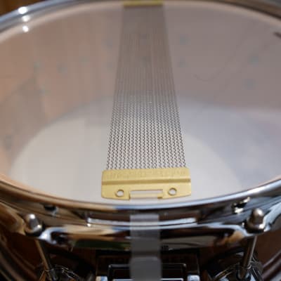 DW + USA + Collectors Exotic Natural Fiddleback Eucalyptus 5 1/2 x14" Snare Drum=NOS image 10