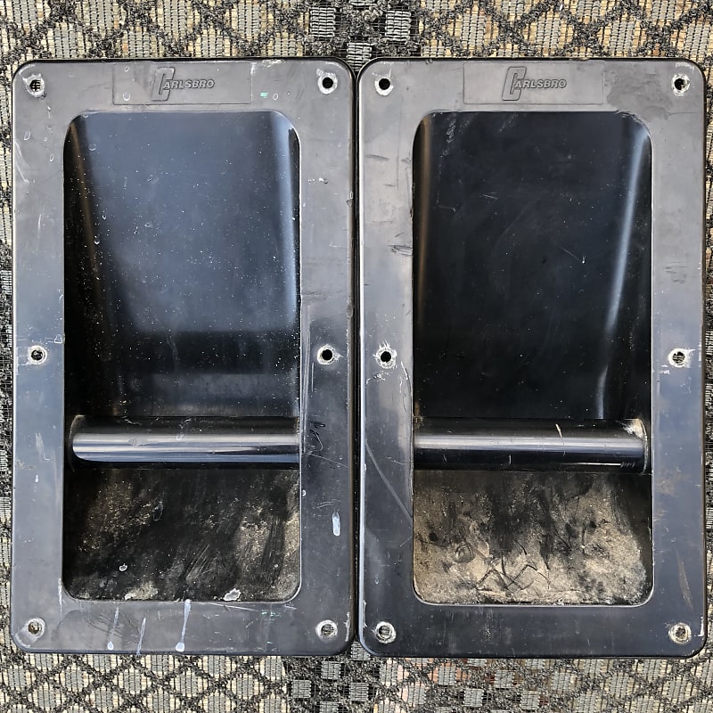 Vintage Carlsbro 4x12 guitar cab panel handles 1973 will Reverb UK