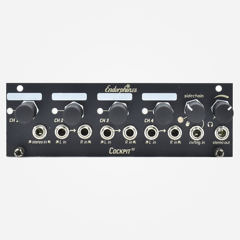 Endorphin.es COCKPIT 1U Eurorack Stereo Mixer and Output Intellijel Tile  Format Module