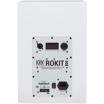 KRK RP8G4 Rokit 8 Generation 4 Powered Studio Monitor, White, Single Speaker image 3
