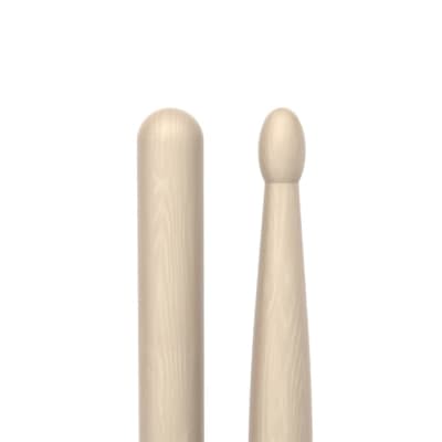 Promark TXR5BW American Hickory Natural Wood Tip, Single Pair, Unlacquered image 3