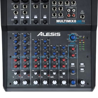 AW PMR-806D-USB 8 Channel Powered Mixer Black