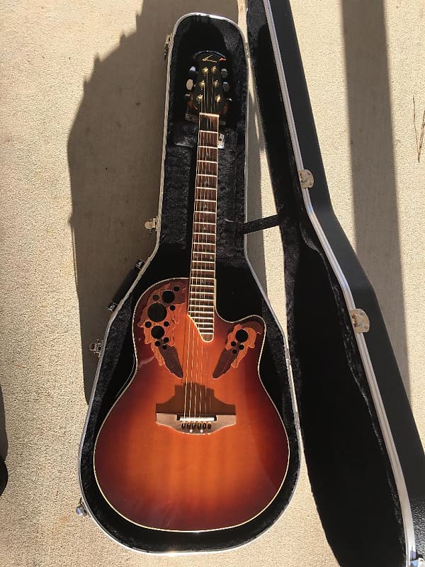 Ovation Celebrity CSE44 Sunburst w/ hardcase | Reverb