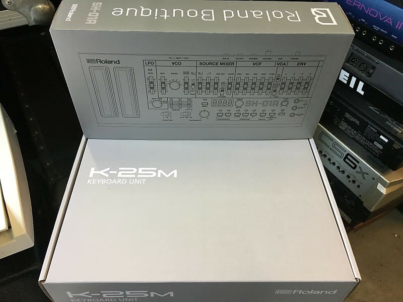 Roland Boutique SH-01A + K-25M 限定ブルーカラー MATRIXSYNTH: Roland SH-01A Boutique Synthesizer BLUE! With