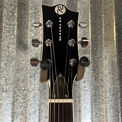 Reverend Limited Edition Roundhouse Semi Hollow Body Archtop Vintage Clear Natural Guitar #22 Blem image 3