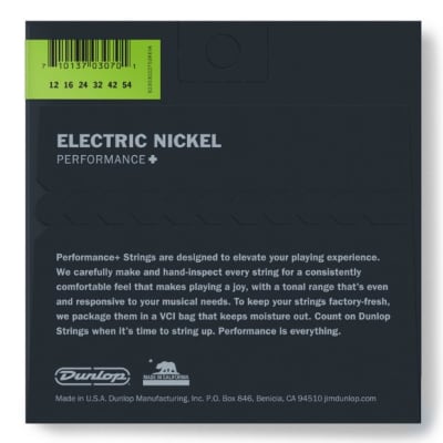Dunlop Electric Nickel Performance+ 12/54 Heavy image 2