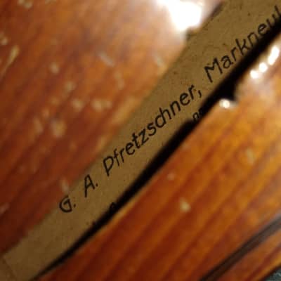Vintage G. A. Pfretzschner, Markneukirchen 4/4 Stradivarius 1716 Violin 1900s image 11