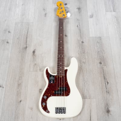 Fender American Professional II Precision Bass Left-Hand, Rosewood Olympic White image 3