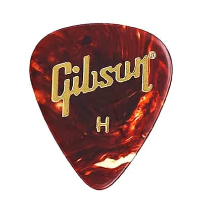 Gibson Celluloid Tortoise Heavy Size Guitar Pick Pack 12 Picks image 1