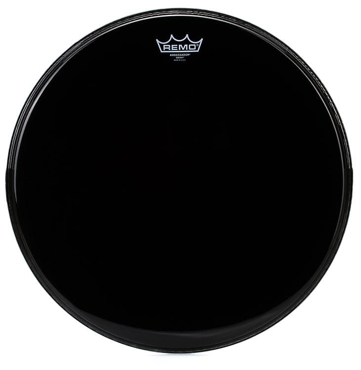 Remo Ambassador Ebony Drumhead - 18 inch image 1