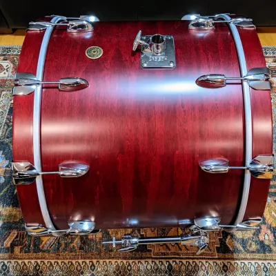 NEW Gretsch Broadkaster 2022 Satin Rosewood 22x18 Kick / Bass Drum With Tom Arm Mount. image 9