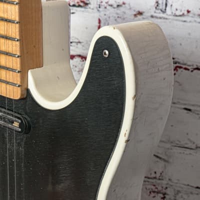 Fender 2017 Custom Shop Black Anodized Journeyman Relic Telecaster Electric Guitar, Aged Opaque White Blonde w/ Glaser B-Bender & Original Case x7975 (USED) image 12