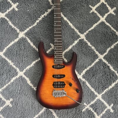 Washburn Mercury MG-701 1990s - Tiger stripe sunburst | Reverb
