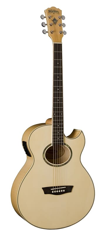 Washburn EA20 Festival Series Cutaway Acoustic Electric Guitar Natural EA20-A image 1