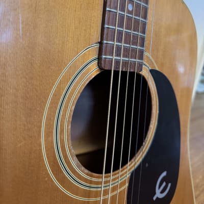 Vintage 1970s Epiphone FT-145 Acoustic Guitar image 7
