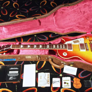 2012 Gibson Les Paul 1958 Custom Shop 58 Historic R8 AGED Washed Cherry image 14