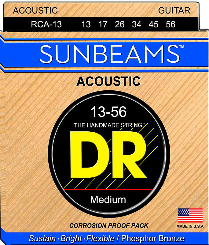 Dr  Rca 13 Sunbeam Corde Per Chitarra Acustica image 1