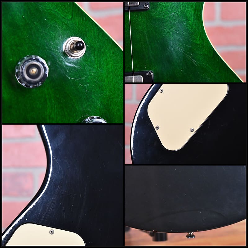 ESP Potbelly Plain Maple Top See-Thru Green Kiso Japan 2005