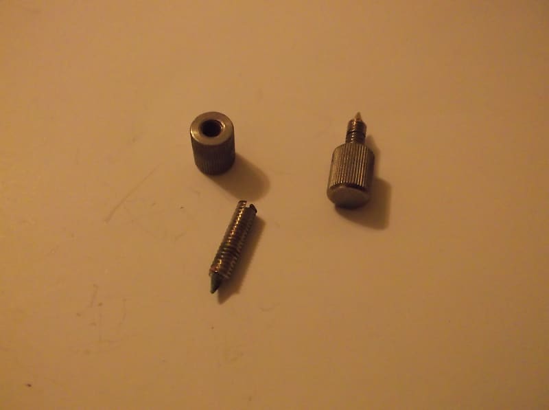 Vintage Guitar Bass Bridge Cover Attachment Nuts with Anchors Reverb