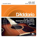 D'Addario EFT15 Flat Tops Phosphor Bronze Acoustic Strings, Extra Light, 10-47