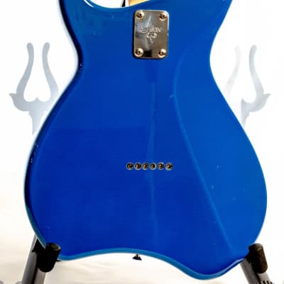 Daion Savage Blue Electric Guitar w/ Original Daion Branded Hardshell Case image 8