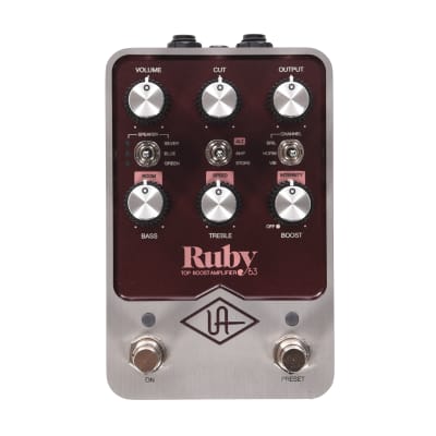 Universal Audio Ruby '63 Top Boost Amplifier Pedal image 1