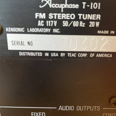Accuphase T-101 Super Tuner image 5