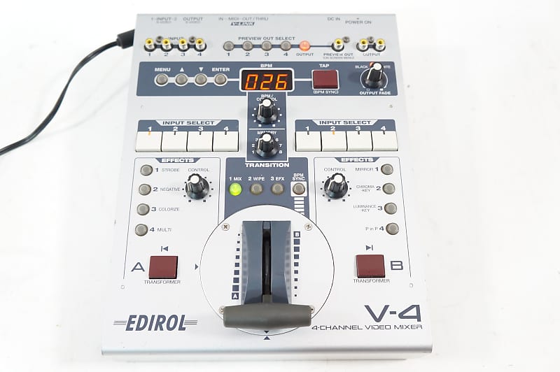 Edirol V-4 4 Channel Video Mixer Video Switcher Roland VJ | Reverb