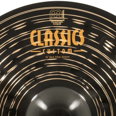 Meinl Classics Custom Dark Hi Hat Cymbals 14" image 6
