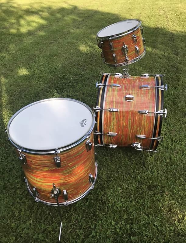 Ludwig vintage 1960 Ludwig 1960 Citrus Mod Orange | Reverb