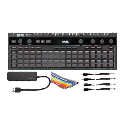 Korg SQ-64 64-Step Polyphonic Sequencer with Knox Gear 4-Port USB