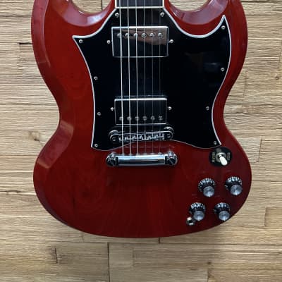 Gibson SG Standard Electric Guitar 2022- Heritage Cherry w/leather soft case Excellent shape! image 6