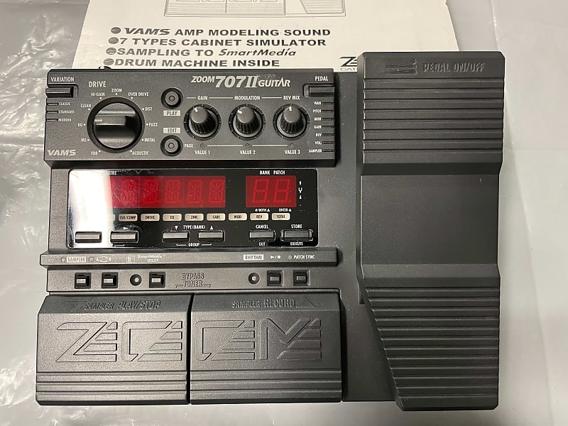 【絶版】ZOOM ズーム マルチエフェクター 707Ⅱ GUITAR The Zoom 707-2 at full throttle: My best patches - YouTube