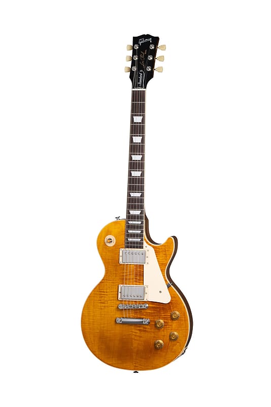 Gibson CUSTOM COLOR LES PAUL STANDARD 50S 2023 - HONEY AMBER | Reverb