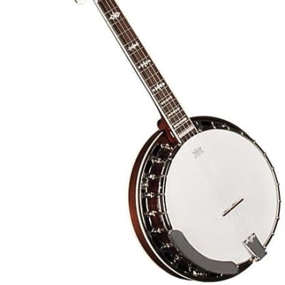 Morgan Monroe MB-9 Deluxe Duelington 24 Bracket Remo Head Mahogany Resonator 5-String Banjo for sale