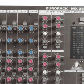 Behringer Eurorack MX2642 24-Input 4-Bus Mixer w/ PSU & SKB Behringer Eurorack MX2642 24-Input 4-Bus Mixer w/ PSU & SKB
