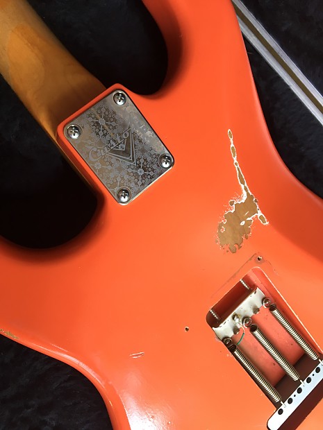 Fender Road Worn 60s Stratocaster Faded Fiesta Red Reverb