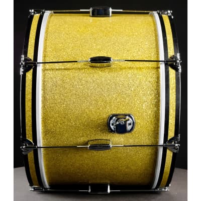C&C Drum Co Player Date I Big Beat Shell Pack - Yellow Glass Glitter image 10