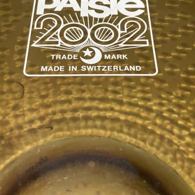 Paiste Scott Rockenfield's Queensrÿche, 18" Rude, 2002 Crash/Ride A, Cracked, Autographed! (#3) 1990s image 4