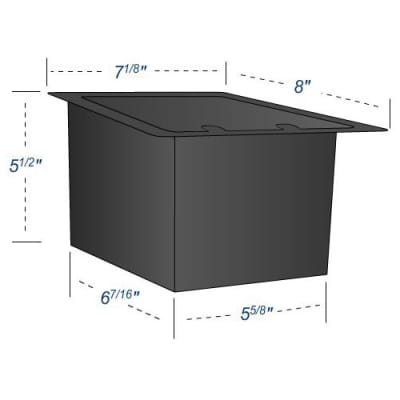 Elite Core Recessed Stage Pocket Floor Box w/ Customizable Blank Plate FB-BLANK image 5