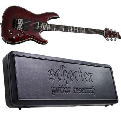 Schecter Hellraiser C-1 FR S Sustainiac Black Cherry Electric Guitar + HARDSHELL CASE! image 1
