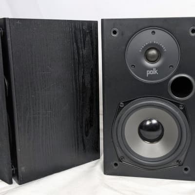Polk Audio T15 Bookshelf Speaker Pair 5.25" 100 Watt Wall Mountable Black image 9