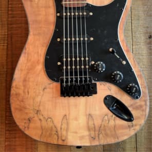 Custom Build Spalted Maple ST Tribute - Buck Naked Series image 9